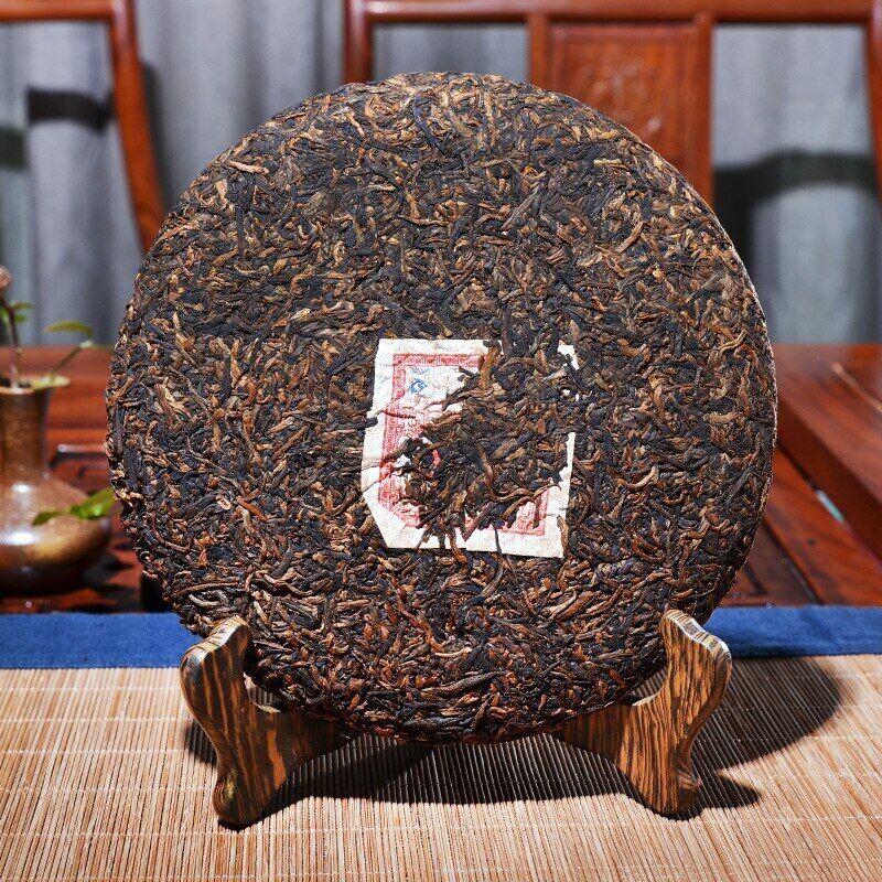 HelloYoung Qiao Mu Jin Zhen * Yunnan Puerh Golden Bud Pu-erh Tea Cake Ripe Puer Shu 357g