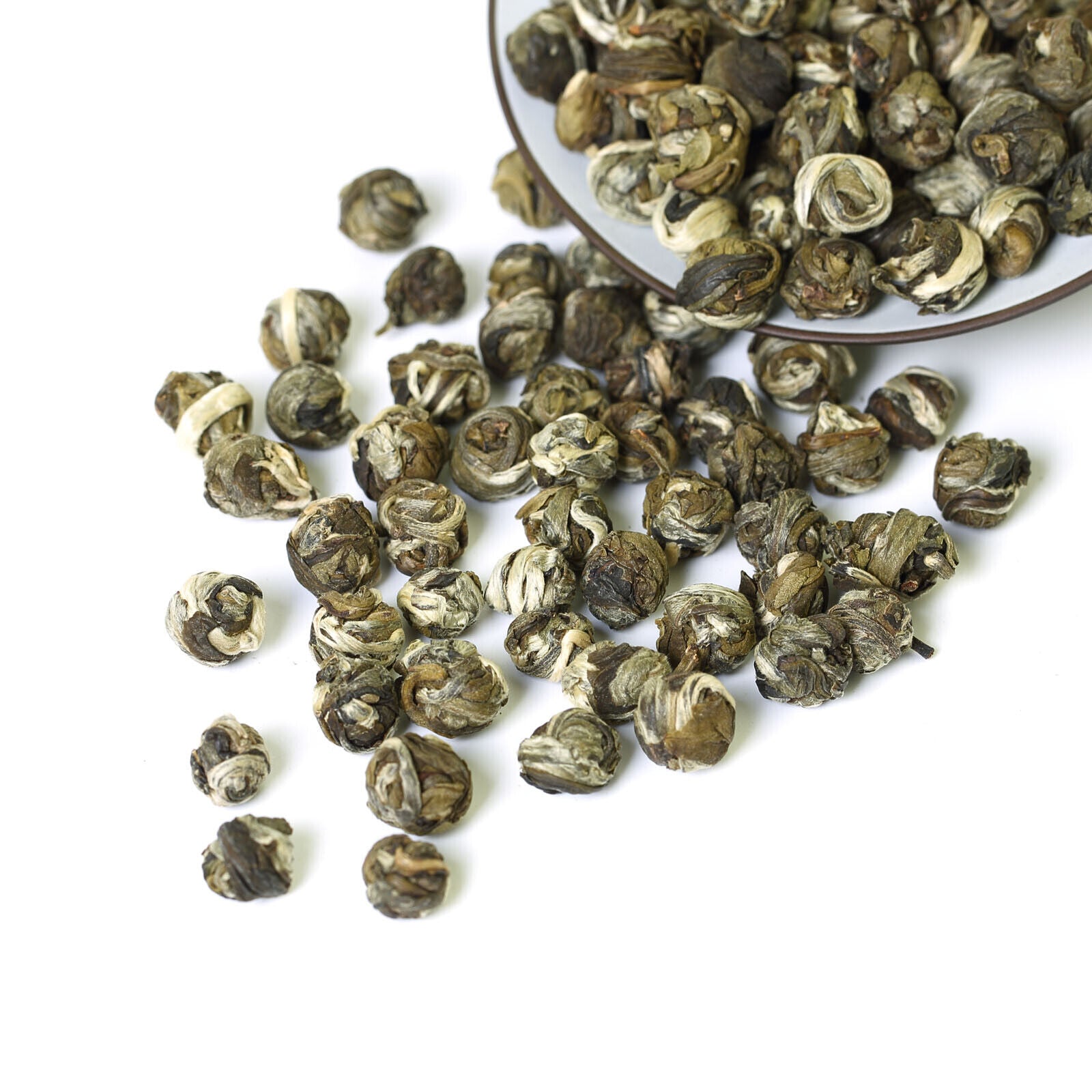 HelloYoung HELLOYOUNG 30Pcs*8g Supreme Jasmine Dragon Pearl Loose Green Tea Hand Roll Secondary image