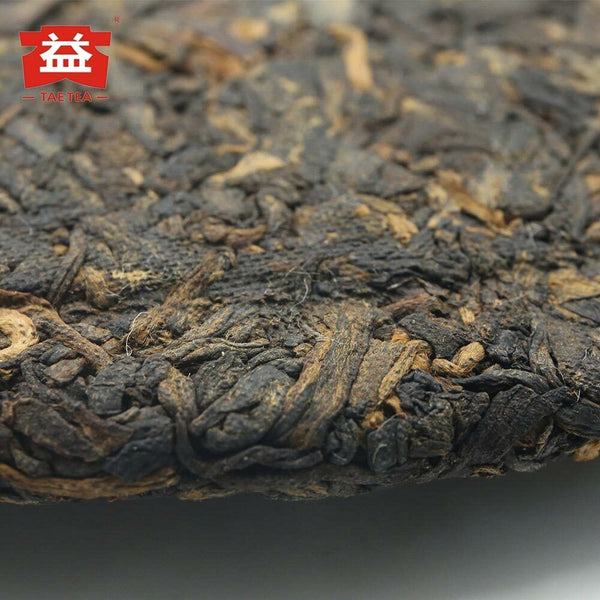 HelloYoung TAETEA Chinese Shu Puerh Tea 7592 Chi Tse Beeng 1801 Ripe Puer 357g