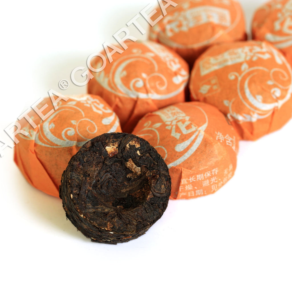 HelloYoung HELLOYOUNG Orange Peel Citrus Flavored Mini Ripe Cake puer Pu'er Pu erh Tea