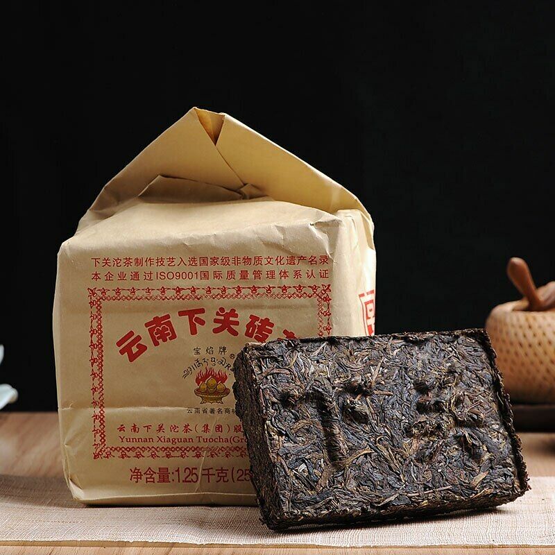 HelloYoung Raw  Xiaguan Baoyan Pu-Erh Xia Guan Flame Tibetan Tea Puer Tea Brick 250g