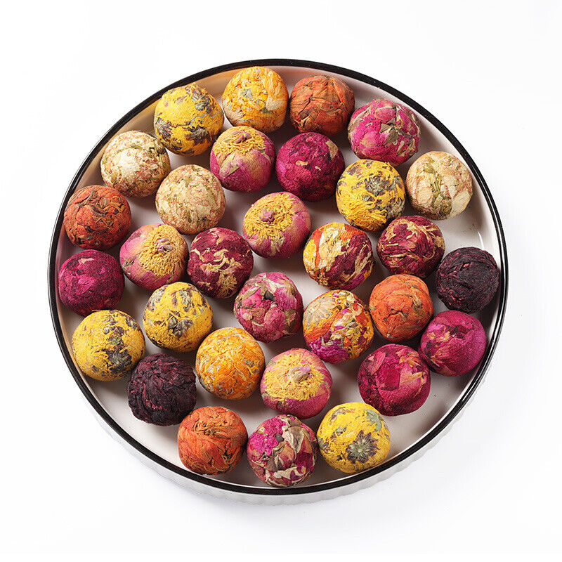 HelloYoung 500g10 Kinds Chinese Mix Blooming Tea Balls Organic Flowers Flowering Tea Buds Secondary image