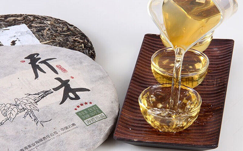 HelloYoung 2013 Haiwan Old Comrade Five Star Arbor 357g Qiaomu Puerh Tea Age-Fermeted Tea