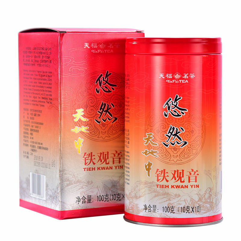 HelloYoung TenFu's TEA You Ran Tie Guan Yin Tieh Kwan Yin Chinese Oolong Tea 100g Tin Secondary image