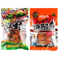 32g*10 bags spicy fish skin instant spicy seafood specialty snacks 醉相思麻辣鱼皮海味特产