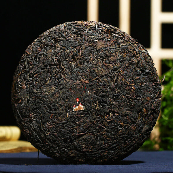 HelloYoung Kong Ming Shan Pressed Qizi Cake of Yiwu Classic Tea Puerh Puer Raw 357g