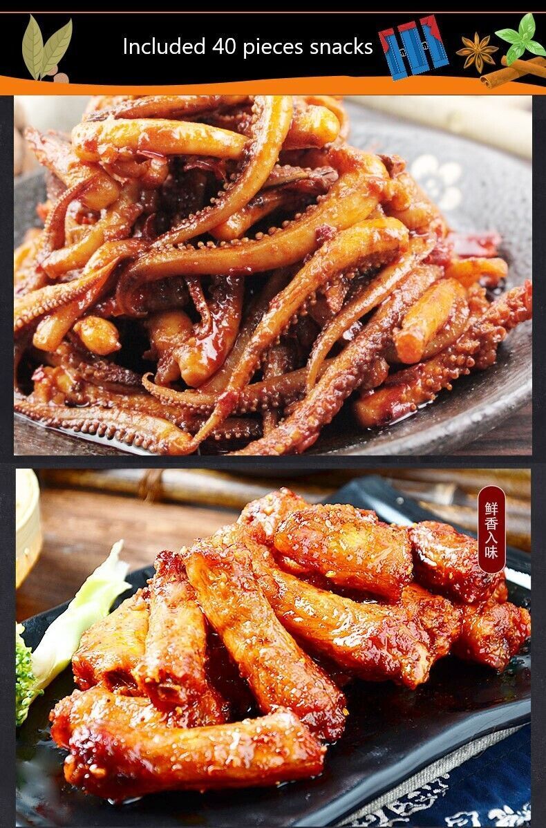 Chinese Snack box Asian korean japanese 64PCS local specialty duck neck vacuum
