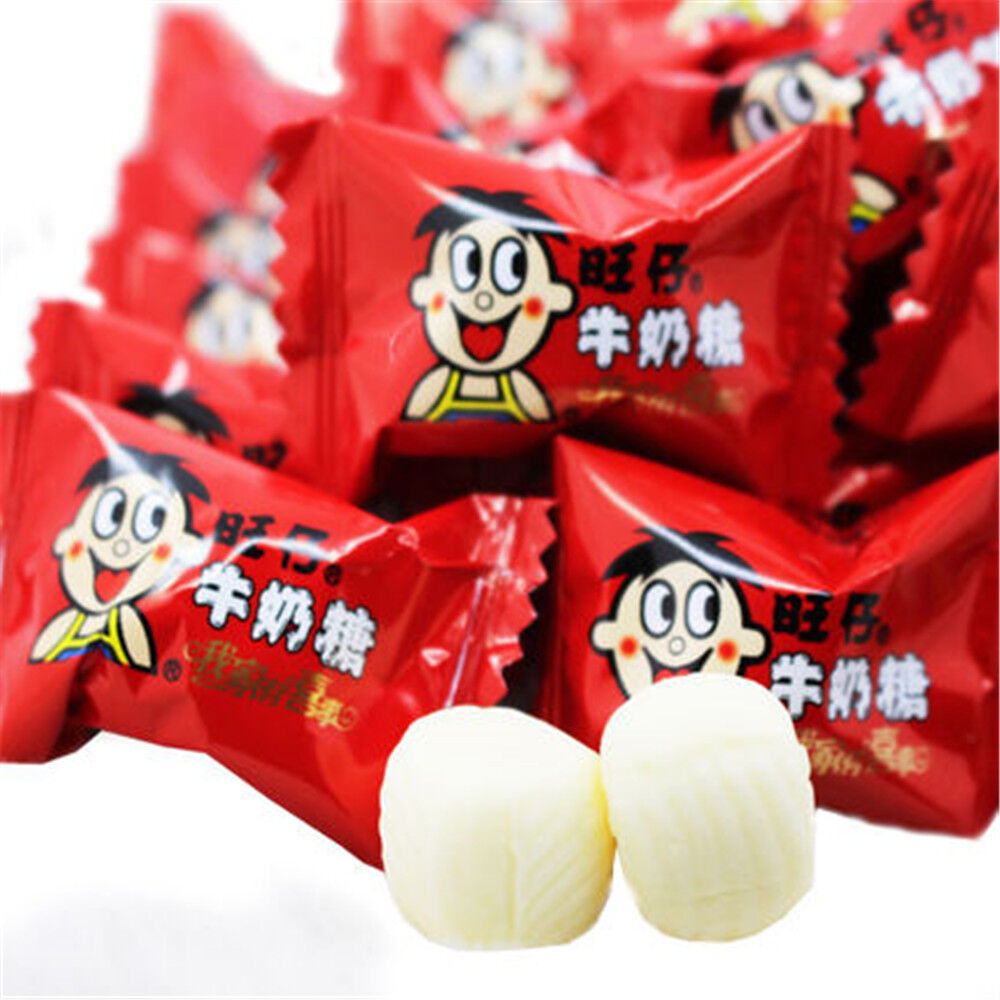 HelloYoung Fresh Milk Balls Chinese Snacks Milk Tastes Crispy Stuffed Soft Candy 500-1000g