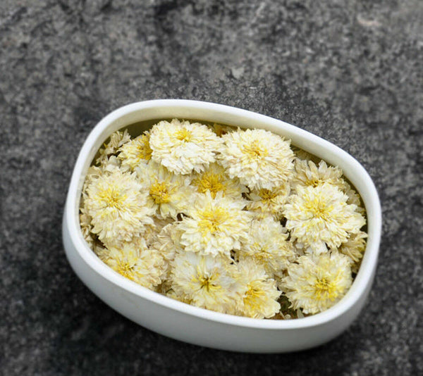 HelloYoung Organic Premium Huang Shan Tribute White Chrysanthemum Tea Dried Flower Tea 250g