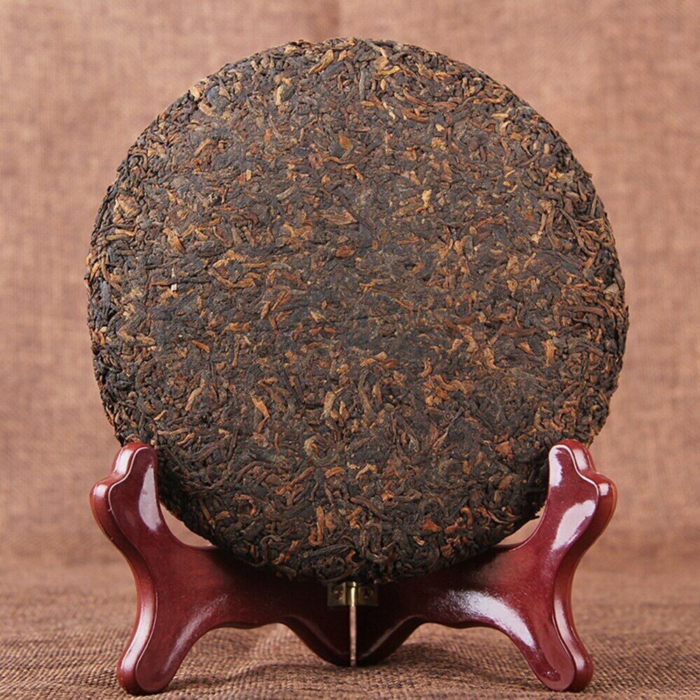 HelloYoung Palace Gold Cake Ripe Puer Tea Yunnan Menghai Big Tree Shu Puerh Tea 200g