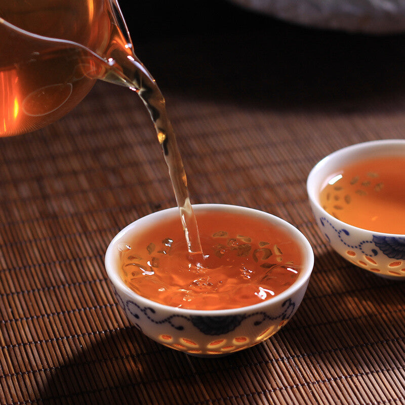 0432 * 2007 Ba Jiao Ting Li Ming Puer Pu Er Tea Cake Sheng Raw Pu Erh Tea 357g