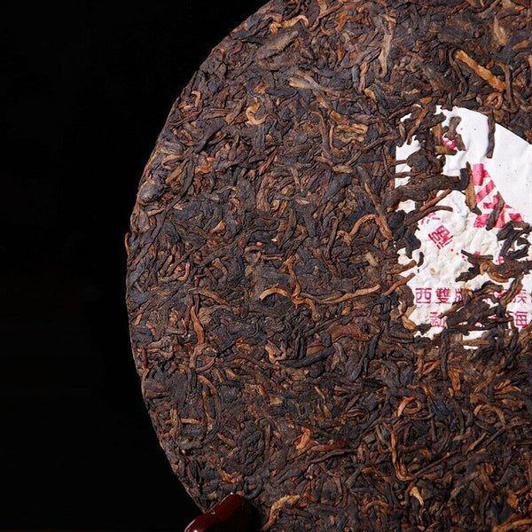 HelloYoung Menghai Qizi Cake Shu Puer Tea Fuhai 7576 Ripe Puer Tea 357g