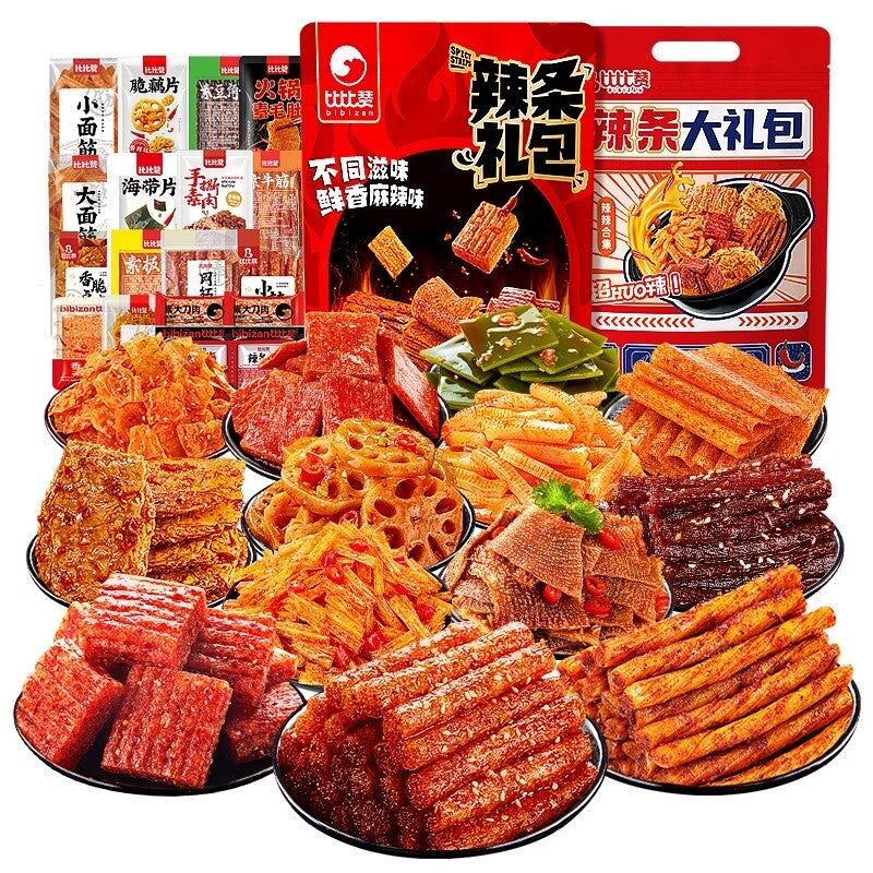 Chinese Latiao Snack A Variety of Spicy Strips Spicy Big Gluten Snacks 218g Main image