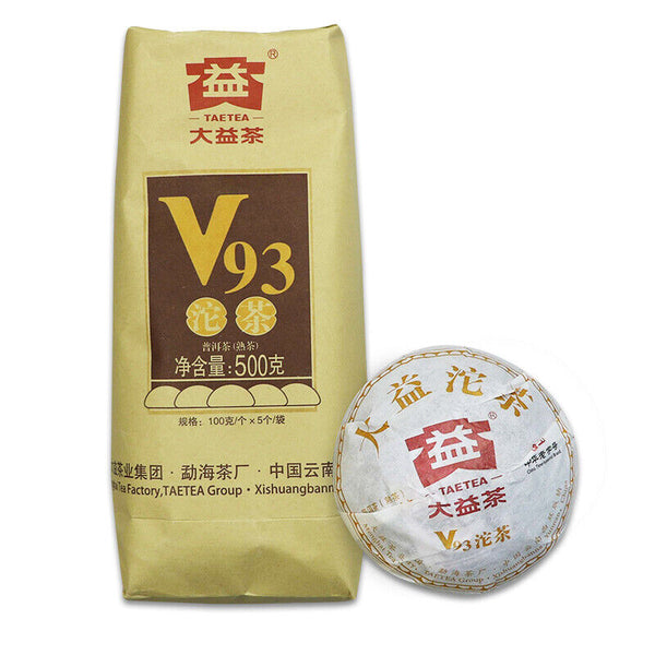 V93 Menghai Tea Factory Dayi Pu-erh Tea Tuo Cha Black Puer Tea Ripe