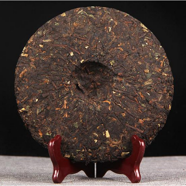 710g Yunnan Cooked Puerh Tea Glutinous Rice Fragrance Pu-erh Ripe Tea Cake Pu'er