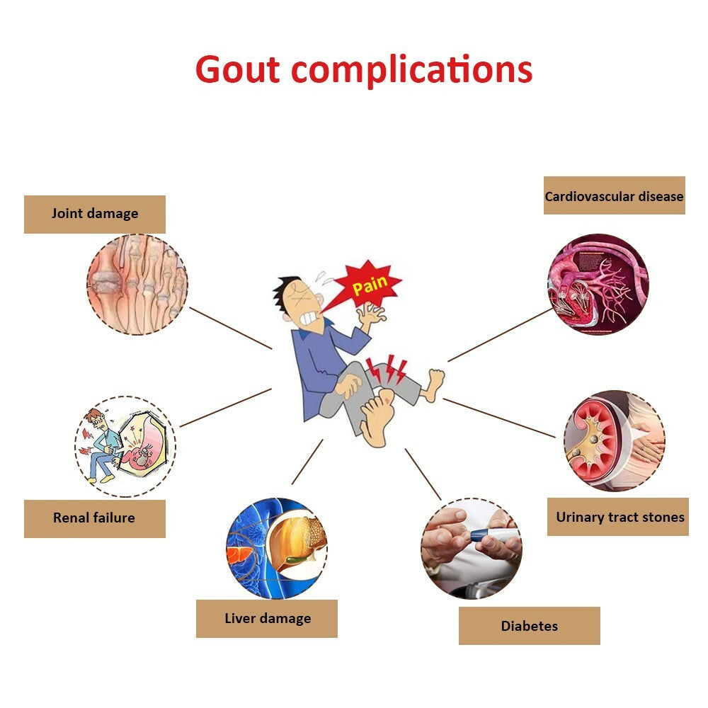 2*20Pcs Natural Herbal Blood Uric Acid Balance Tea Gout Joint Pain Relief Teabag