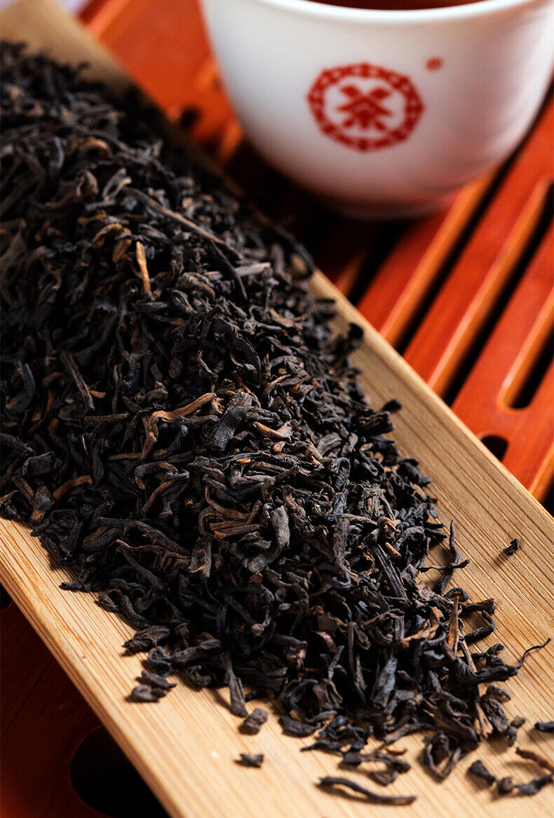 HelloYoung CHINATEA Brand Purple Box Lao Ba Zhong Cha Liu Bao Hei Cha Dark Tea Loose 100g