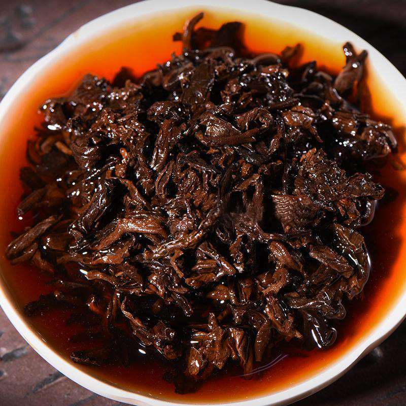 357g/12.59oz Ripe Puer Tea Cake Pu'er Beeng Cha Top-grade Menghai Dayi Puerh Tea