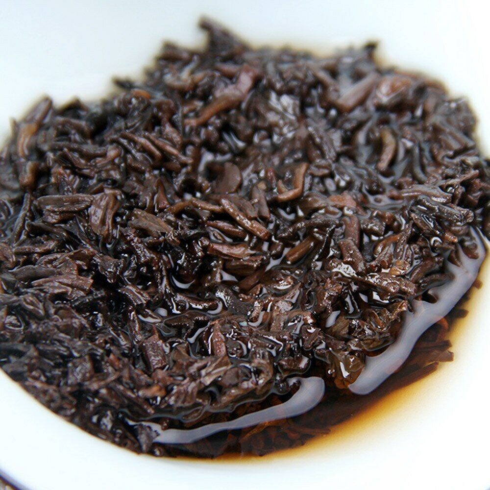 HelloYoung Gold Brick Ripe Pu er Tea Yunnan Date Fragrant Small Square Shu Puerh 100g