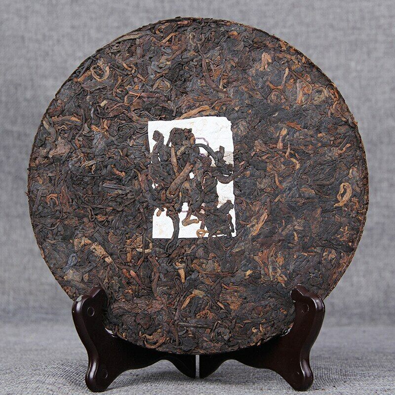 HelloYoung Ripe Yunnan Puer Tea Menghai Spring Tea Iron Shu Puerh Cake 188g Secondary image