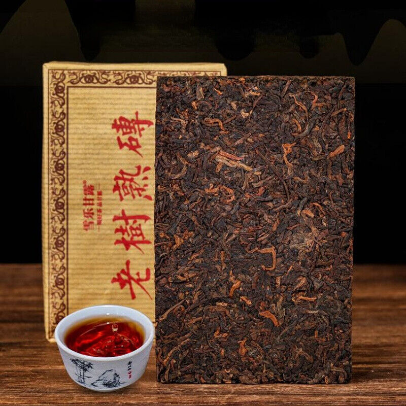 250g Aged Pu-erh Ripe Tea 10 Year Puerh Cooked Tea Brick Top Old Tree Pu'er Tea Main image