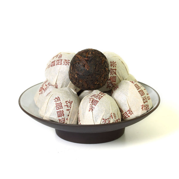 HelloYoung Supreme Yunnan Langhe Bulang Mount puer Pu Erh Puerh Tea Mini Ripe Tuo Cake