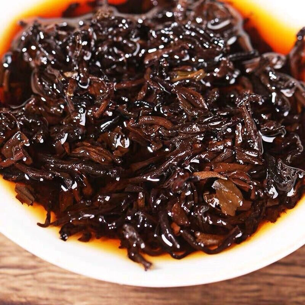 HelloYoung Chinese Old Pu-erh Tea Brick Ripe Puer Menghai Shu Tea sticky rice Taste Puerh