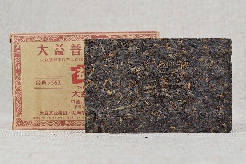TemuTea 250g Yunnan Menghai Dayi Tea Pu-erh Tea Brick  Ecology Ripe Puer Tea