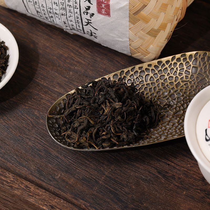 HelloYoung TeaHunan Anhua Black Tea Dark Tea Tribute Tian Jian Loose Bamboo Basket Packed 500g