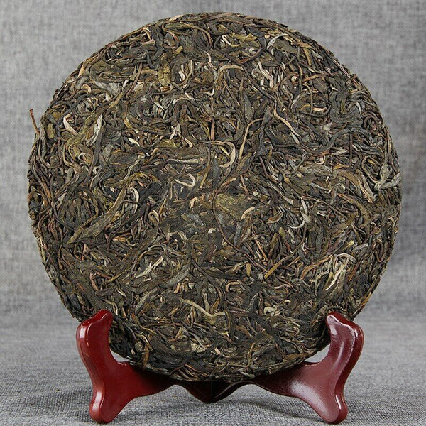 HelloYoung Year Yunnan Old Tree Shen Puer Tea Spring of Jingmai Raw Puer Tea Cake 357g