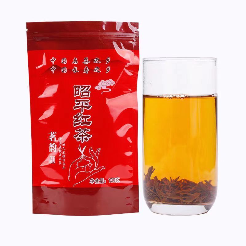 100g Organic Zhaoping Black Tea Loose Leaf Black Tea Benefits Chinese Red Tea Main image