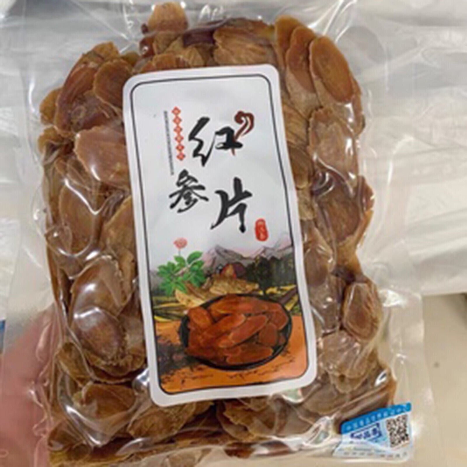HelloYoung Tea Soup Red Ginseng Health Care Bag Package Korean Ginseng Root Slices 250g