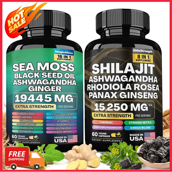 Moss Multivitamin & Shilajit Power Combo Dynamic Vitality Bundle Sea