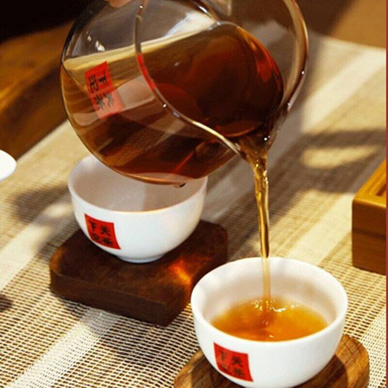 HelloYoung Shu Puer Yunnan Xia Guan Lao Pao Ripe Puer Tea Cake 357g