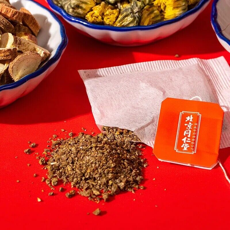 HelloYoung Cassia Chrysanthemum Tea Poria Dandelion Health Tea 同仁堂茯苓蒲公英茶120g菊花菊苣养生茶滋润肠胃改善便秘 Main image
