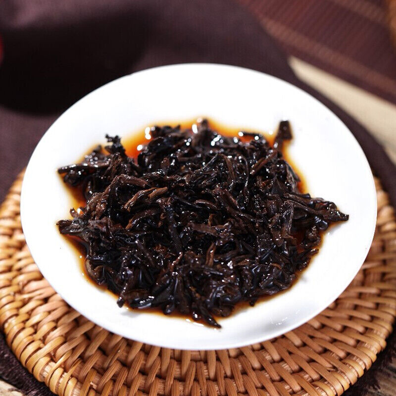 HelloYoung ChinaTea Red Rhyme Spring Bud Yunnan Menghai Pu'er Tea Ripe Cooked Tea 357g