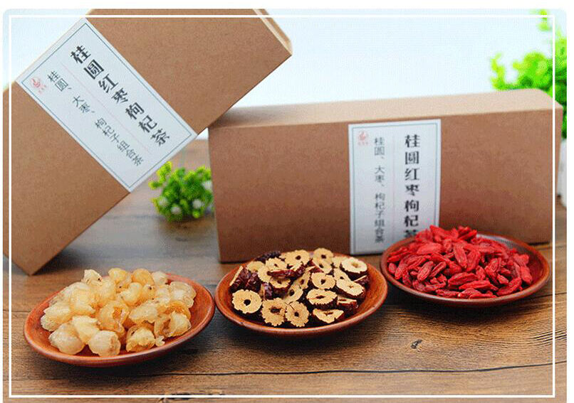 Herbal Tea Bags Longan+Jujube+Lycii A Mixed Grade Dried Assorted Herbal Tea