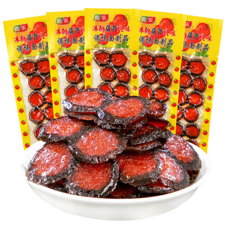 20g*10/20/30 bags Bingtanghulu Spicy strips Vegetarian Spicy Slices Snack 冰糖葫芦辣条