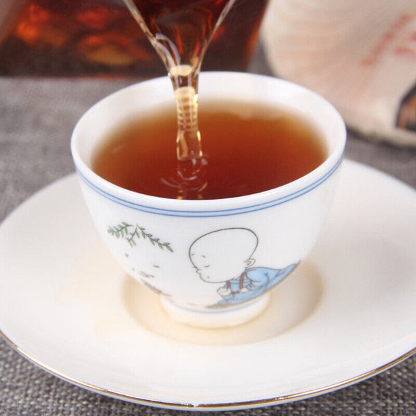 710g Yunnan Ripe Puerh Tea Banzhang Old Pu-erh Cooked Tea Cake Organic Pu'er Tea