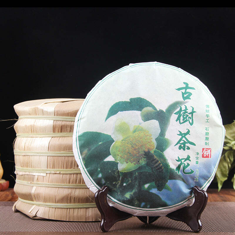 357g Yunnan Puerh Flower Tea Cake Old Tree Wild Pu-erh Raw Scented Tea Pu'er Tea Main image