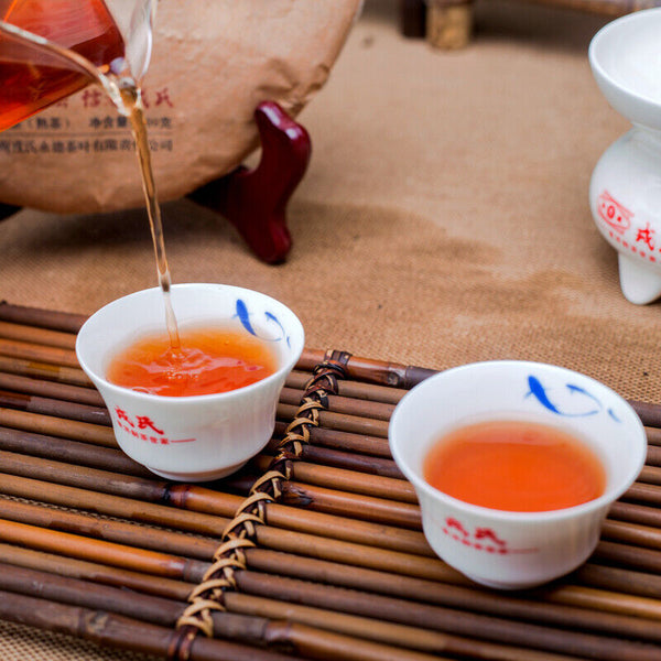 HelloYoung MENGKU Brand Mu Ye Chun Three Years Chen Pu-erh Tea Cake 400g Ripe Puer Tea
