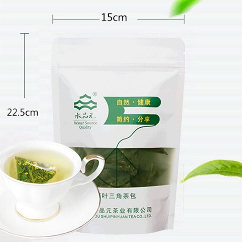 HelloYoung Dragon Well Green Tea Bags Loose Leaf with Sweet-scented Osmanthus Teabags 30g