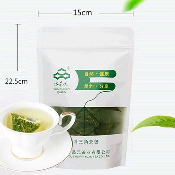 HelloYoung Dragon Well Green Tea Bags Loose Leaf with Sweet-scented Osmanthus Teabags 30g