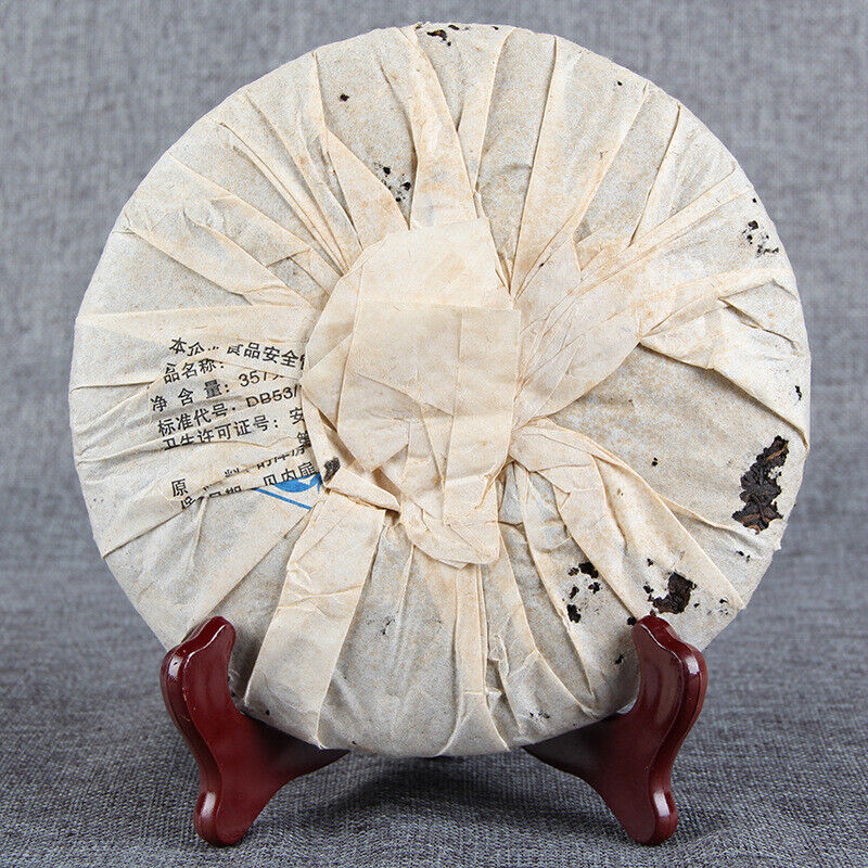 HelloYoung Lao Tong Zhi JIA JIA 7598 Anning Haiwan Yunnan Pu-erh Tea Cake 357g Ripe