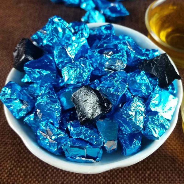HelloYoung Puer Raw Chagao Blue Foil Packing Pu-erh Shen Tea Cream Cha Gao Sheng Resin