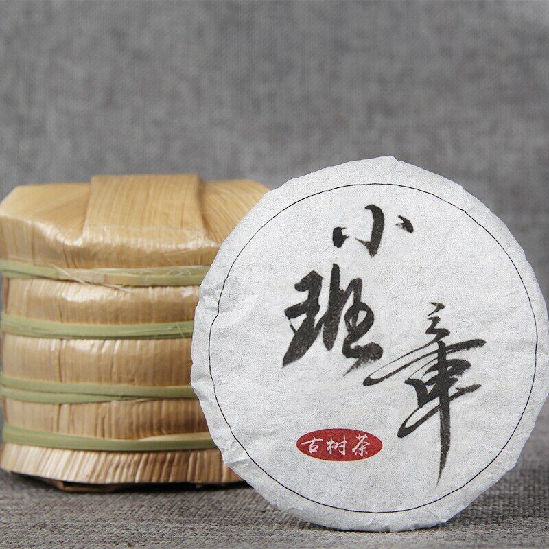 HelloYoung Yunnan Sheng Puer Tea "Mini Ban Zhang" 班章 Mini Puerh Raw Puer Cake 50g