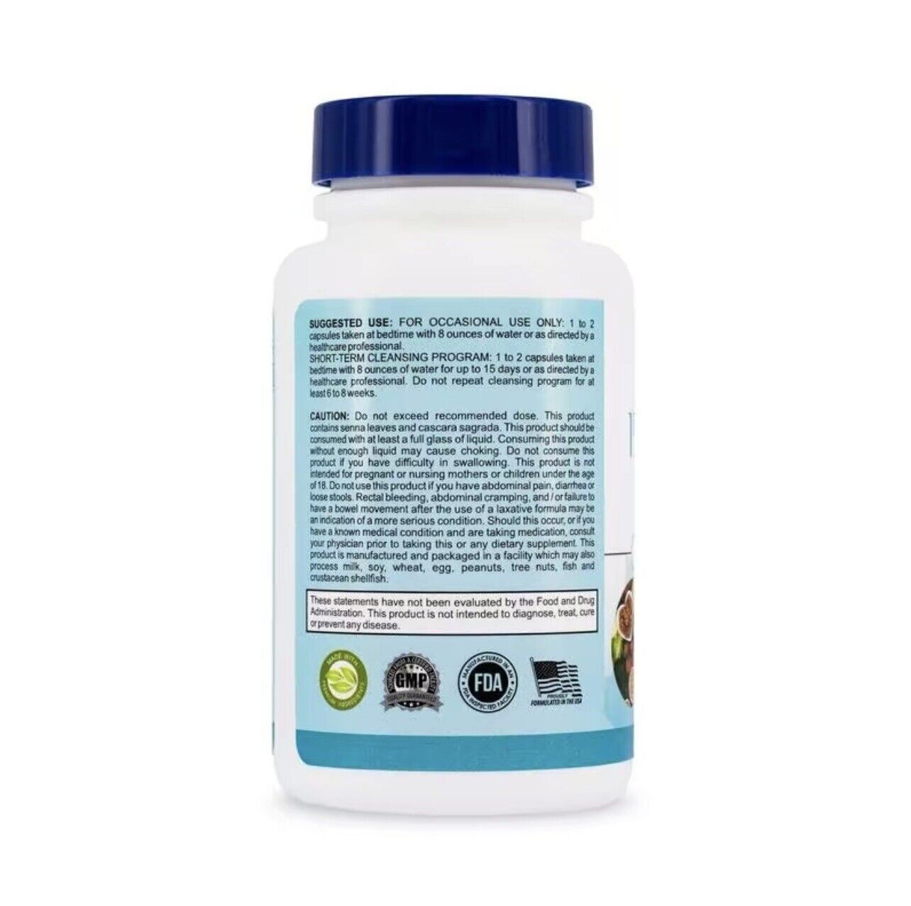 Gut and Colon Support 15 Day Cleanse Detox 30 CAPSULES Non-GMO