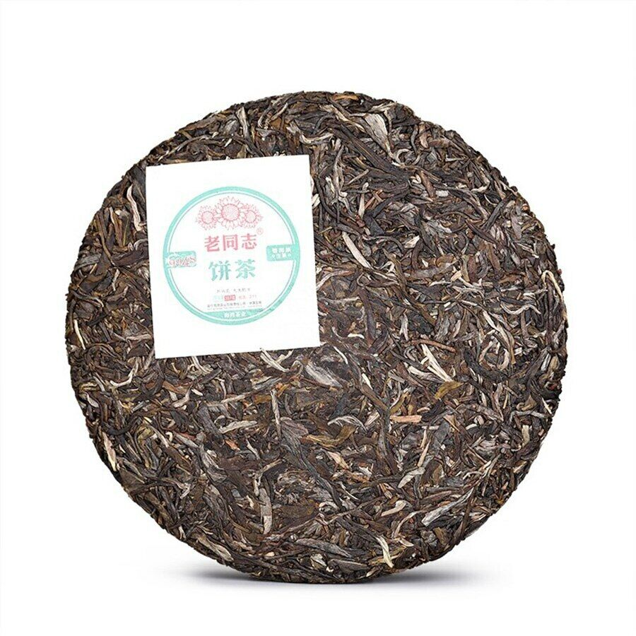 HelloYoung Lao Tong Zhi 9948 Raw Pu-erh Tea Haiwan Old Comrade Shen Puer Tea 357g