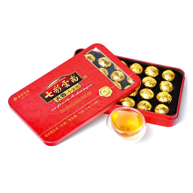 HelloYoung Colourful Yunnan 3g*24 Capsules Mini Tuocha Raw Puer Tea Yunnan Pu-erh Tea 72g Secondary image