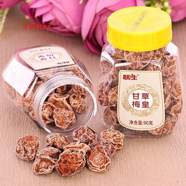 Asian Food Fruit Snack 90g*3can Preserved Dried Plum Sour & Sweet Chinese